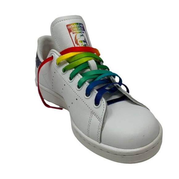 adidas Other - Adidas Originals Stan Smith Mens Pride Sneakers 5.5 Rainbow Laces LGBTQ BB1686